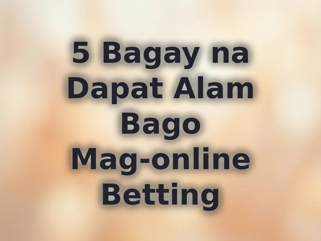 Online Betting Basics